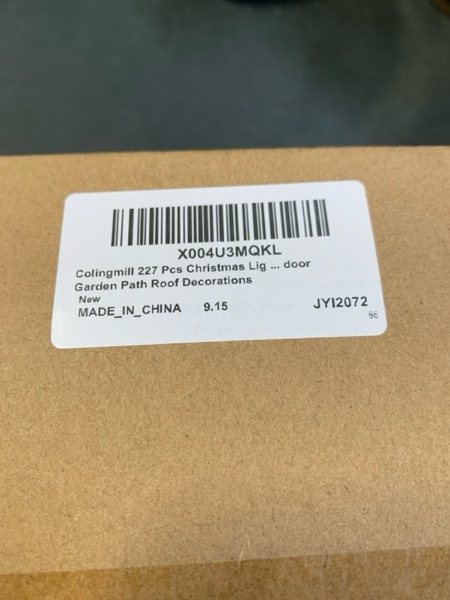 Condition photo showing New/Like New for Colingmill 227 Pieces Christmas Light Hooks Set: 100 Christmas Clips, 24 Light Stakes, 100 Mini Clips, 98ft Holiday Garland Ties Universal for C9 C7 Patio Garden Path Roof Decorations