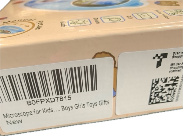 Condition photo showing New/Like New for 2-in-1 Microscope for Kids’ Video Camera — UPSPORT 2" HD IPS Screen 1000X Handheld Digital Microscopes Pocket Portable Microscope Camera, USB PC Compatible, STEM Science Edu Fun for Boys/Girls’ Toys Gifts