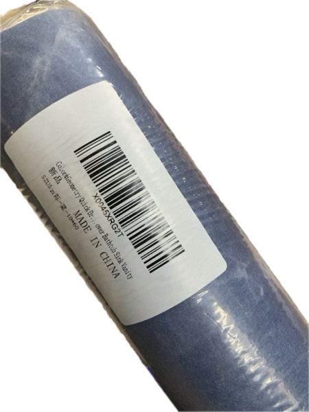 Condition photo showing New/Like New for Color&Geometry Bathroom Runner Rug Quick Dry (17"x43") — Absorbent Non-Slip Blue Bathroom Rug - Thin Non Shedding Easy Clean Long Bath Mat, Marble Bath Runner for Shower Bathtub Sink Vanity (1'5" x 3'7", Rectangular, Blue)