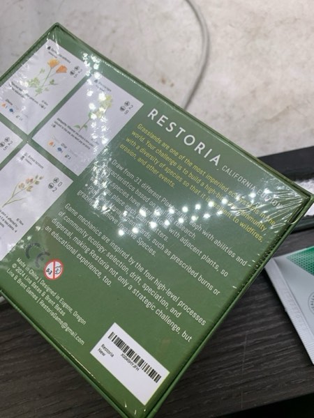 Condition photo showing New/Like New for Lina & Brent Games Restoria: Ecology Game