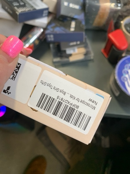 Condition photo showing New/Like New for 2 in 1 Microscope for Kids Video Camera, UPSPORT 2"HD IPS Screen 1000X Handheld Digital Microscopes Pocket Portable Microscope Camera, USB PC Compatible, STEM Science Edu Fun for Boys Girls Toys Gifts Blue