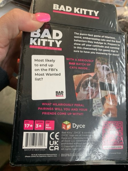 Condition photo showing New/Like New for Bad Kitty Adult Party Game + After Dark Expansion Set - Ultimate Meme Game with Cats - Exploding for White Elephant Parties, Stocking Stuffers + Board Games Night with Friends