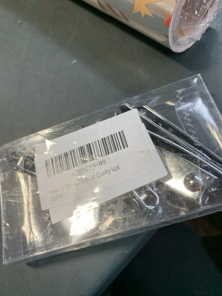 Condition photo showing New/Like New for 4 Pcs Nail Clippers for Fingernails and Tonenail by QLL - Swing Out Nail Cleaner/File - Sharpest Stainless Steel Clipper - Wide Easy Press Lever - Nail Cutter