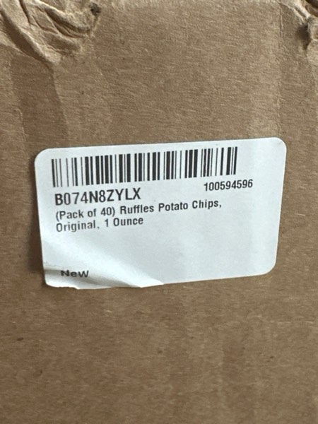 Condition photo showing New/Like New for Ruffles Original Potato Chips, 1 Ounce (Pack of 40)