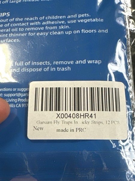 Condition photo showing New/Like New for Garsum Window Fly Traps Indoor, Fly Paper Bug Sticky Strips, House Fly Killer Window Decal Non-Toxic,4 Pcs 4 Traps