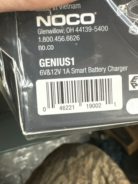 Condition photo showing New/Like New for NOCO GENIUS1: 1A 6V/12V Smart Battery Charger – Automatic Maintainer, Trickle Charger & Desulfator with Overcharge Protection & Temperature Compensation – for Lead-Acid & Lithium Batteries