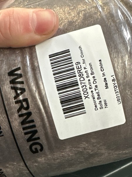 Condition photo showing New/Like New for Tuddrom Decorative Extra Soft Faux Fur Blanket Twin Size,Solid Reversible Fuzzy Lightweight Long Hair Shaggy Blanket,Fluffy Plush Fleece Comfy Microfiber Throw Blanket for Couch Sofa Bed,Tie Dye Brown Tie Dye Brown Twin-70" x 78"