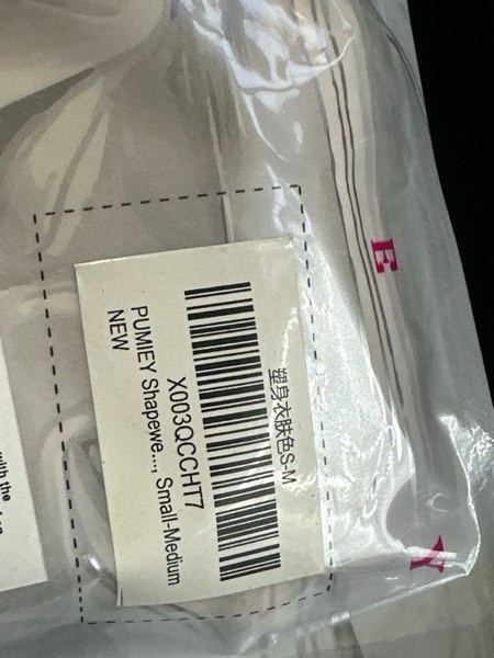 Condition photo showing New/Like New for (Small-Medium) PUMIEY Shapewear Bodysuit for Women Tummy Control V-Neck With Open Gusset Hourglass Collection