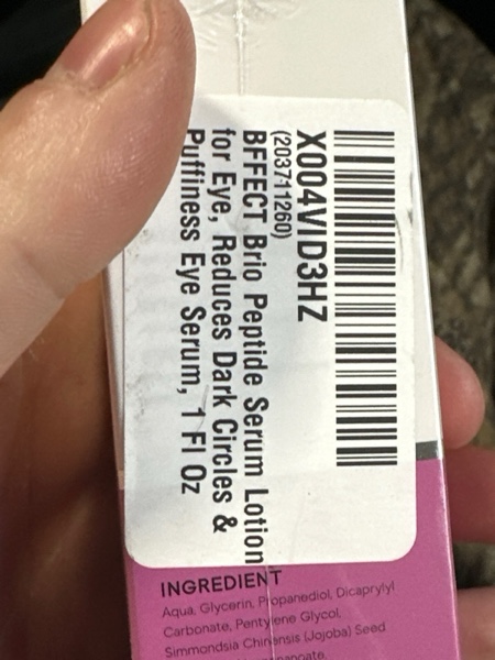 Condition photo showing New/Like New for BFFECT Brio Peptide Eye Serum, Dark Circle & Puffiness Treatment with Haloxyl, Eyeliss & SYN-COLL, Under Eye Serum for Wrinkles, Bags, Tired Eyes - Brightening, Firming, Hydrating - 1 Fl Oz