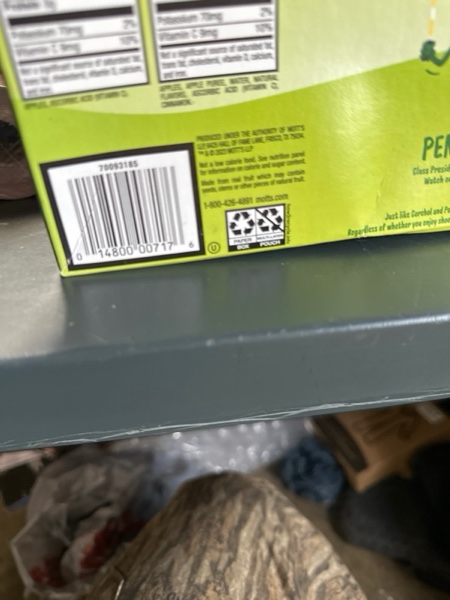 Condition photo showing New/Like New for Mott's No Sugar Added Applesauce Variety Pack, 3.2 Oz Clear Pouches, 20 Pack