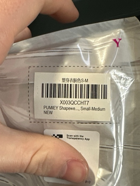 Condition photo showing New/Like New for PUMIEY Shapewear Bodysuit for Women Tummy Control V-Neck With Open Gusset Hourglass Collection