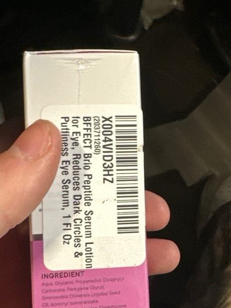 Condition photo showing New/Like New for BFFECT Brio Peptide Eye Serum, Dark Circle & Puffiness Treatment with Haloxyl, Eyeliss & SYN-COLL, Under Eye Serum for Wrinkles, Bags, Tired Eyes - Brightening, Firming, Hydrating - 1 Fl Oz