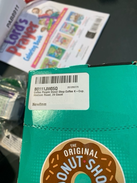 Condition photo showing New/Like New for Coffee People Donut Shop Coffee K-Cup, Medium Roast, 24 Count