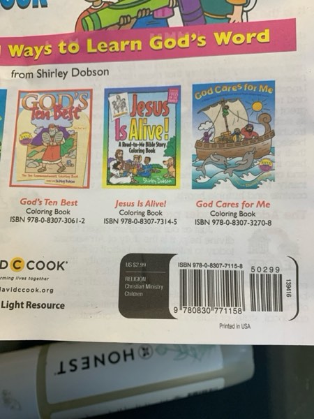 Condition photo showing New/Like New for The Lord's Prayer Coloring Book