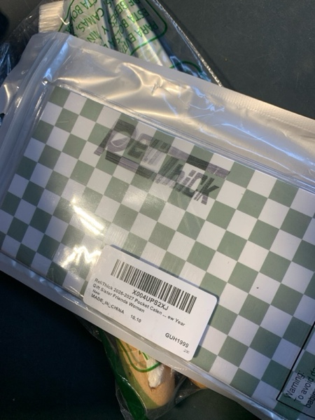 Condition photo showing New/Like New for ReliThick 2026-2027 Pocket Calendar for Purse Small Monthly Planner for Women Sage Green Handy Weekly Pocket Planner Journal Notebook Christmas New Year Gift Sister Friends Women 2026-2027 Checkered
