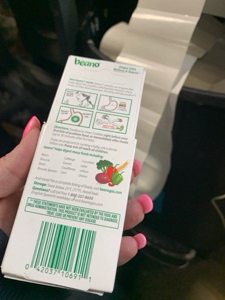 Condition photo showing New/Like New for beano To Go Gas Prevention, Food Enzyme Dietary Supplement, Help Digest Gas-Causing Foods, 12 Tablets