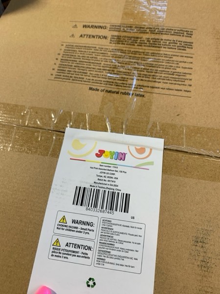 Condition photo showing New/Like New for JOYIN 150 Pcs Hot Pink Balloons, Different Sizes 18 12 10 5 Inch Hot Pink Latex Balloon Arch Kit with Instruction for Birthday Party Graduation Wedding Holiday Decoration