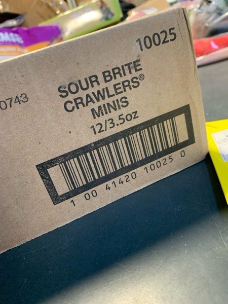 Condition photo showing Good Condition for Trolli Sour Brite Crawlers Minis, Sour Gummy Worms, 3.5 Ounce Theater Candy Boxes (Pack of 12)