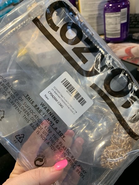 Condition photo showing New/Like New for Clear Bag Stadium Approved: Suit for Quick Security Check - Small Transparent Purse for Women C04-gold 2