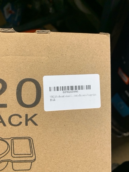 Condition photo showing New/Like New for 20Pcs Reusable Snack Containers with Lids,Condiment Snackle Box Container, Double Compartment Meal Prep Containers, Snack Pack Containers, Lightweight and Stackable,Microwave Freezer Safe