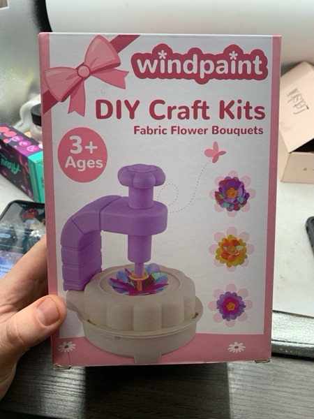 Condition photo showing New/Like New for Toys for Girls 3 4 5 6 7 8 9 10 Years Old, DIY Craft Kits for Kids, Fabric Flower Bouquets for Girls Gifts, Educational Learning Detective Toys for Toddler Kids,Birthdays Gifts (Purple) Pink