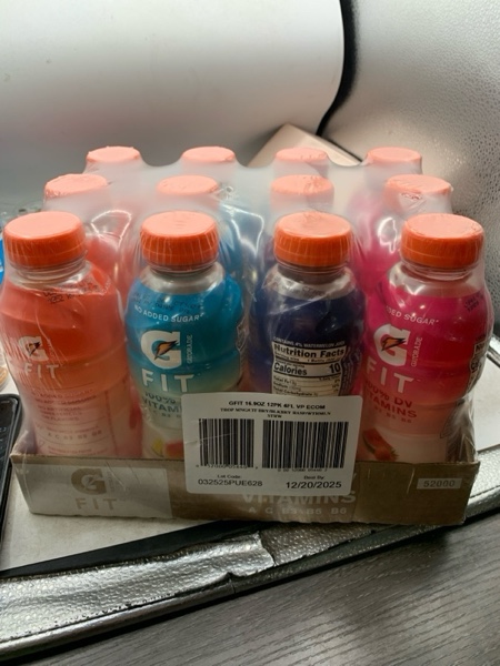 Condition photo showing New/Like New for Gatorade Fit Electrolyte Beverage  Healthy Real Hydration  New 2.0 4 Flavor Variety Pack  16.9.oz Bottles (12 Pack)