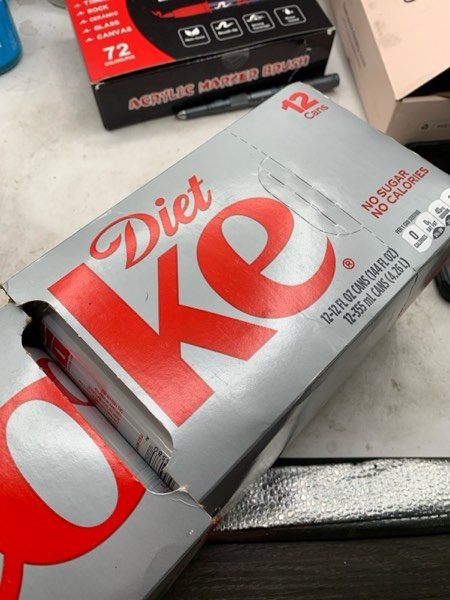 Condition photo showing New/Like New for Diet Coke Soda Soft Drink Fridge Pack Cans, 12 fl oz, 12 Pack Diet Coke 12 Fl Oz (Pack of 12)