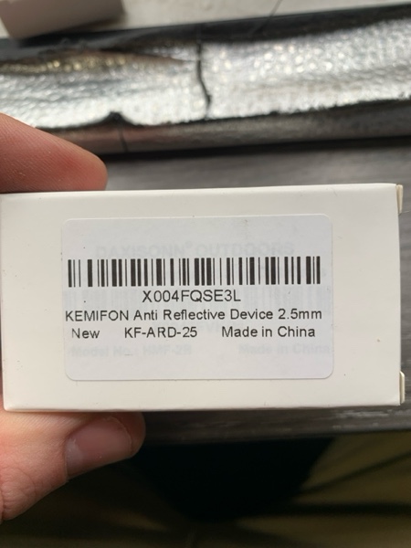 Condition photo showing New/Like New for Killflash Anti-Reflection Device (ARD) - 2-Pack Lens Protector & Sun Shade Cover Eliminates Glare for Sig Sauer Romeo5 (Not fit Romeo5 Gen II) & Red Dot Sights with 28mm Objective Lip 2.5mm Hex Honeycomb
