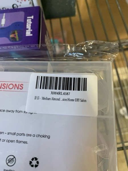 Condition photo showing New/Like New for Medium Almond Nail Tips, SSWSBYKE 300pcs Soft Gel Nail Tips for Full Cover Pre-Shaped Acrylic Fake Nails Tips 15 Sizes Half Matte Press On Nails for Extension Home DIY Salon