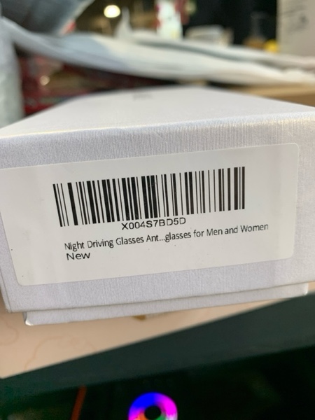 Condition photo showing New/Like New for Night Driving Glasses for Men Women Fit Over Sunglasses Anti Glare Polarized HD Night Vision Glasses