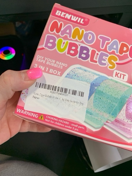 Condition photo showing New/Like New for BENWIL Nano Tape Bubble Kit for Kids, Squishy Making Maker Kit, Birthday Christmas Gifts for 4 5 6 7 8 9 10 Year Old Girls Girl Grandkids, Kids Toys for Girls 4-6 6-8 8-10 10-12