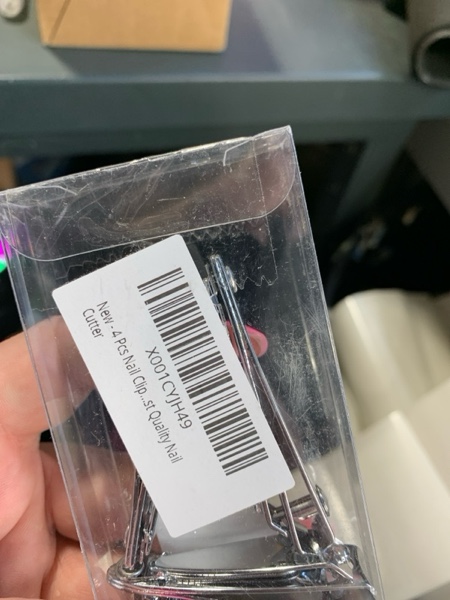 Condition photo showing New/Like New for 4 Pcs Nail Clippers for Fingernails and Tonenail by QLL - Swing Out Nail Cleaner/File - Sharpest Stainless Steel Clipper - Wide Easy Press Lever - Nail Cutter