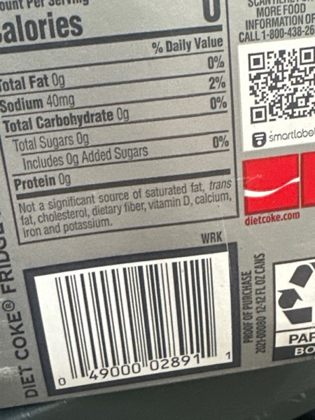 Condition photo showing New/Like New for Diet Coke Soda Soft Drink Fridge Pack Cans, 12 fl oz, 12 Pack Diet Coke 12 Fl Oz (Pack of 12)