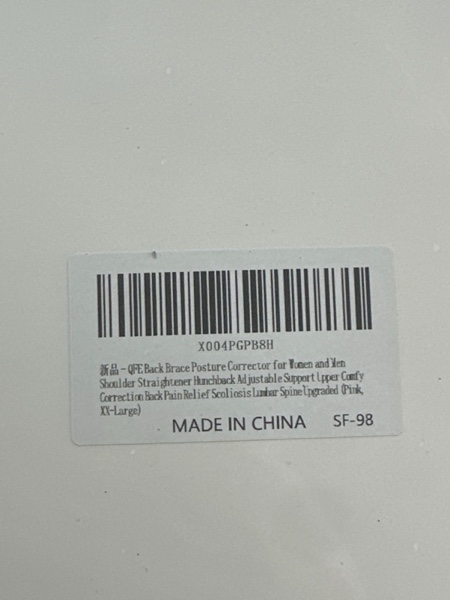 Condition photo showing New/Like New for Back Brace Posture Corrector for Women and Men Shoulder Straightener Hunchback Adjustable Support Upper Comfy Correction Back Pain Relief Scoliosis Lumbar Spine Upgraded (Pink, XX-Large)