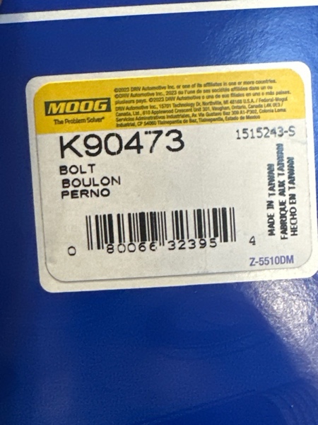 Condition photo showing New/Like New for MOOG K90473 Alignment Camber Kit for Chevrolet Equinox