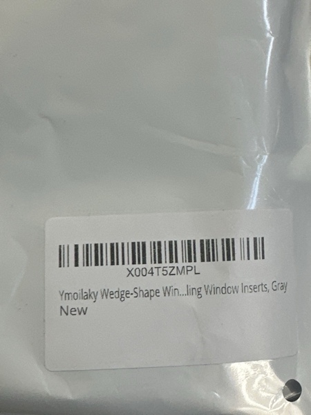 Condition photo showing New/Like New for Ymoilaky Wedge-Shape Window Weather Stripping Door Seal, 118” Foam Winter Insulation Strip for Exterior Front Door Frame Window Soundproofing Noise Cancelling Window Inserts, Gray