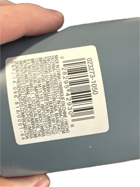 Condition photo showing New/Like New for Umbra Touch Hand Soap Dispenser — Plastic Liquid Pump Bottle, Durable and Refillable for Bathroom or Kitchen Sink (Slate Blue)