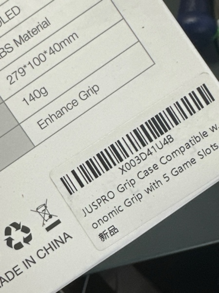 Condition photo showing New/Like New for JUSPRO Grip Case Compatible with Nintendo Switch OLED — Unique Switch Accessories Designed Comfortable & Ergonomic Grip with 5 Game Slots