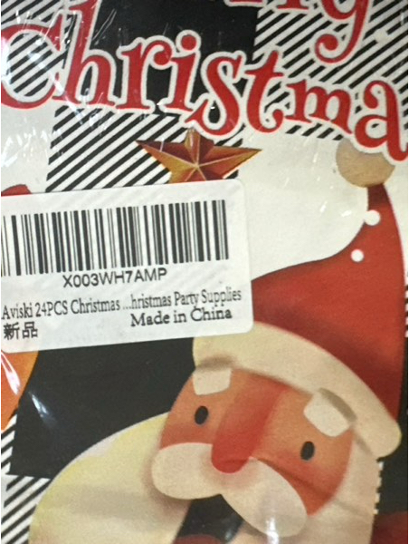 Condition photo showing New/Like New for Aviski 24 Pieces Christmas Gift Bags — Assorted Styles Bags, Christmas Kraft Paper Bags with Handles — Christmas Goodie Bags with Prints for Christmas Gift Wrapping Party Supplies (Plaid, 24 Pieces)