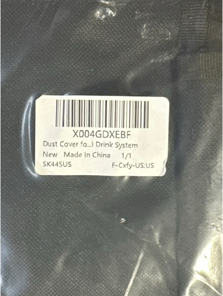 Condition photo showing New/Like New for Soda Machine Dust Cover for Ninja Thirsti Drink System — Cover Bag with Storage Pockets Compatible with Ninja Thirsty, Flavored Water Drops (Bag Only, Black)