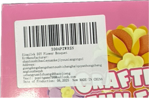 Condition photo showing New/Like New for Craft Kits for Girls 4-8 Year Old — Christmas Gift for Grandkids, Arts and Crafts for Kids Ages 8-12 4-8 4-6 — DIY Flower Making Kit for Kids, Birthday Gifts for Girls Toys Age 3 4 5 6 7 8 Year Old (RED)