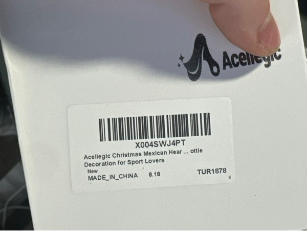 Condition photo showing New/Like New for Mexican Concha Heart Decorations Christmas Cup Lid Compatible with Stanley Accessories — 3D Topper Tumbler 40oz Cute Water Cup Accessories Christmas Water Bottle Gift for Sport Lovers (Christmas Mexican Heart Concha)