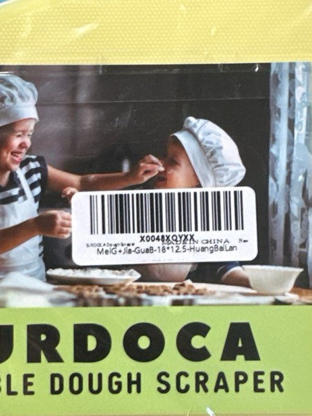 Condition photo showing New/Like New for SURDOCA Dough Scraper Bench Scraper — 3 Pieces 7.1x4.9" Plastic Flexible Bowl Scraper, Sharp Edge & Angles Cake Scraper. Non-Slip Bakeware Decorating Tools Sculpting & Modeling Tools (Yellow+White+Blue)