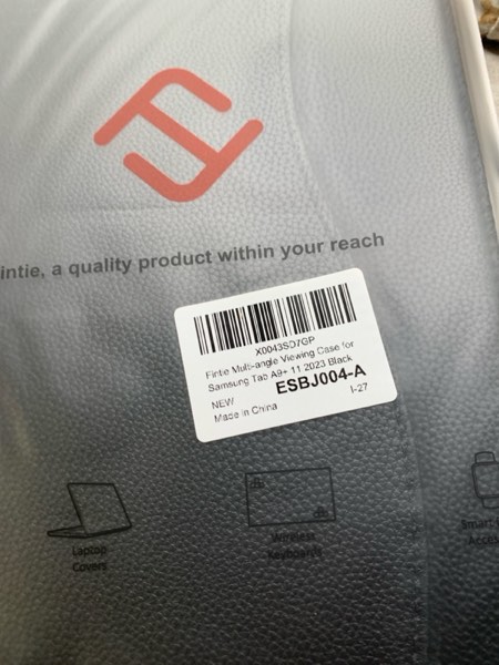 Condition photo showing New/Like New for Fintie Case for Samsung Galaxy Tab A11+ Plus 11 Inch 2025/ A9+ Plus 2023, Multi-Angle Viewing Smart Stand Back Cover with Pocket Auto Wake/Sleep, Black