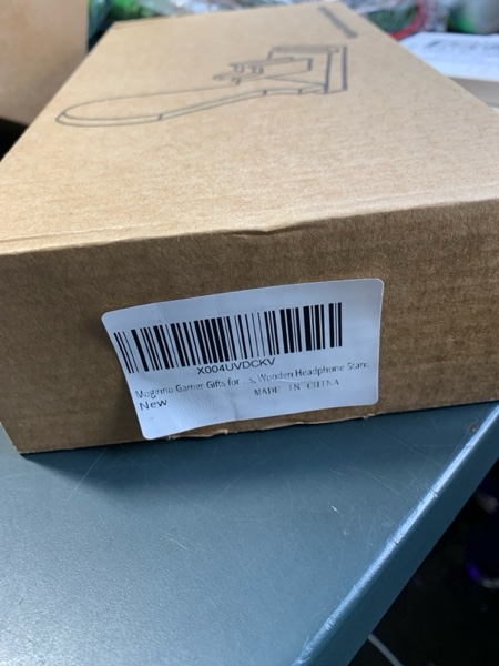 Condition photo showing New/Like New for Moginno Gamer Gifts for Men Teen Boy, Gaming Room Decor for Teenage, Gaming Gifts for Boyfriend, Son, Brother, Husband, Game Stuff Accessories, Wooden Headphone and Controller Stand Can't Hear You I'm Gaming