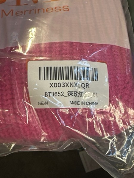 Condition photo showing New/Like New for BTFBM Women’s Casual Long Sleeve Sweater — Crew Neck Oversized Ribbed Knit Pullover Sweater 2025 — Fall Winter Jumper Top (X-Large, Solid Dark Rose Red)