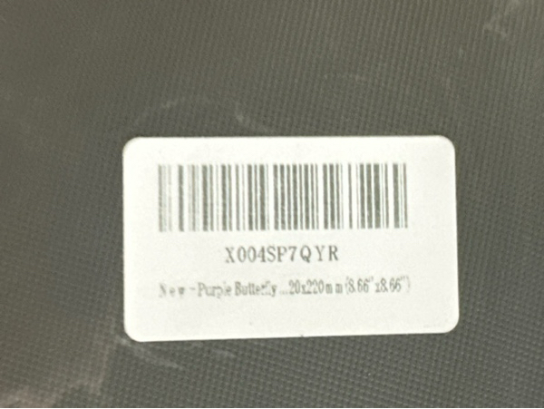 Condition photo showing New/Like New for Purple Butterfly Mouse Pad — Waterproof Hard Leather Round Travel Mousepad — Small Portable Ultra-Thin Office Laptop Mat, Women's Eco-Leather Mouse Desk Pad (220x220 mm / 8.66'' x 8.66'')