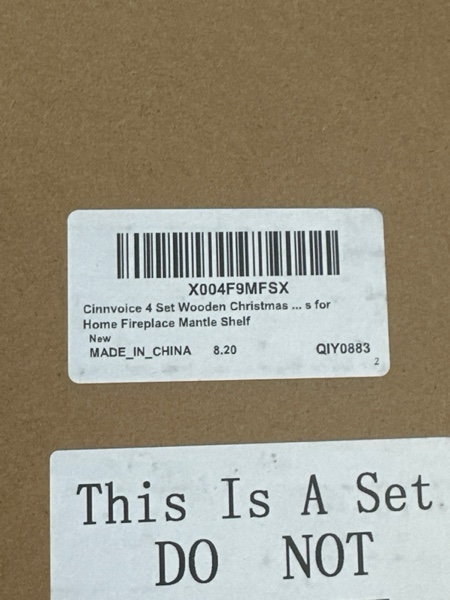 Condition photo showing New/Like New for 4 Sets Light up Wooden Christmas Trees Decorations — 3 Sizes DIY Table Top Christmas Trees with Lights — LED Christmas Centerpieces for Tables Home Farmhouse Fireplace Mantle Shelf Decor Crafts Gifts