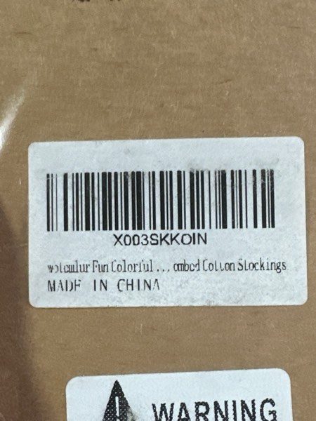 Condition photo showing New/Like New for Fun Colorful Socks Patterned — Funky Happy Women Crew Cute Sock — Combed Cotton Stockings (Large Wz001)