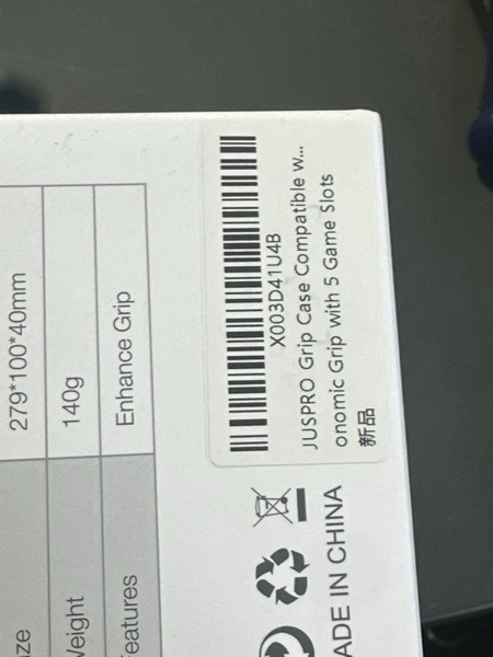 Condition photo showing New/Like New for JUSPRO Grip Case Compatible with Nintendo Switch OLED, Unique Switch Accessories Designed Comfortable & Ergonomic Grip with 5 Game Slots